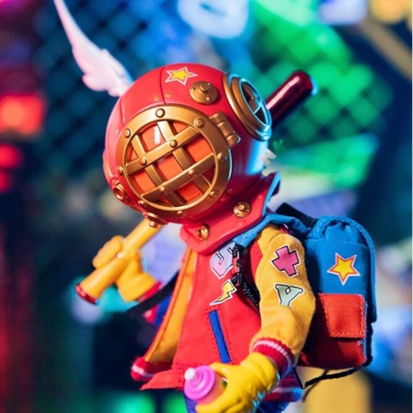 Limited Edition Sank Action Figures Future Boy & Retro Boy Bundle! Designer Toys - Picture 10 of 12